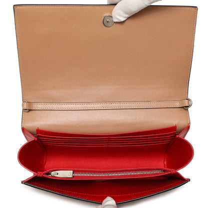 Exclusive Christian Louboutin Beige Loubinthesky Paloma Clutch — Top View