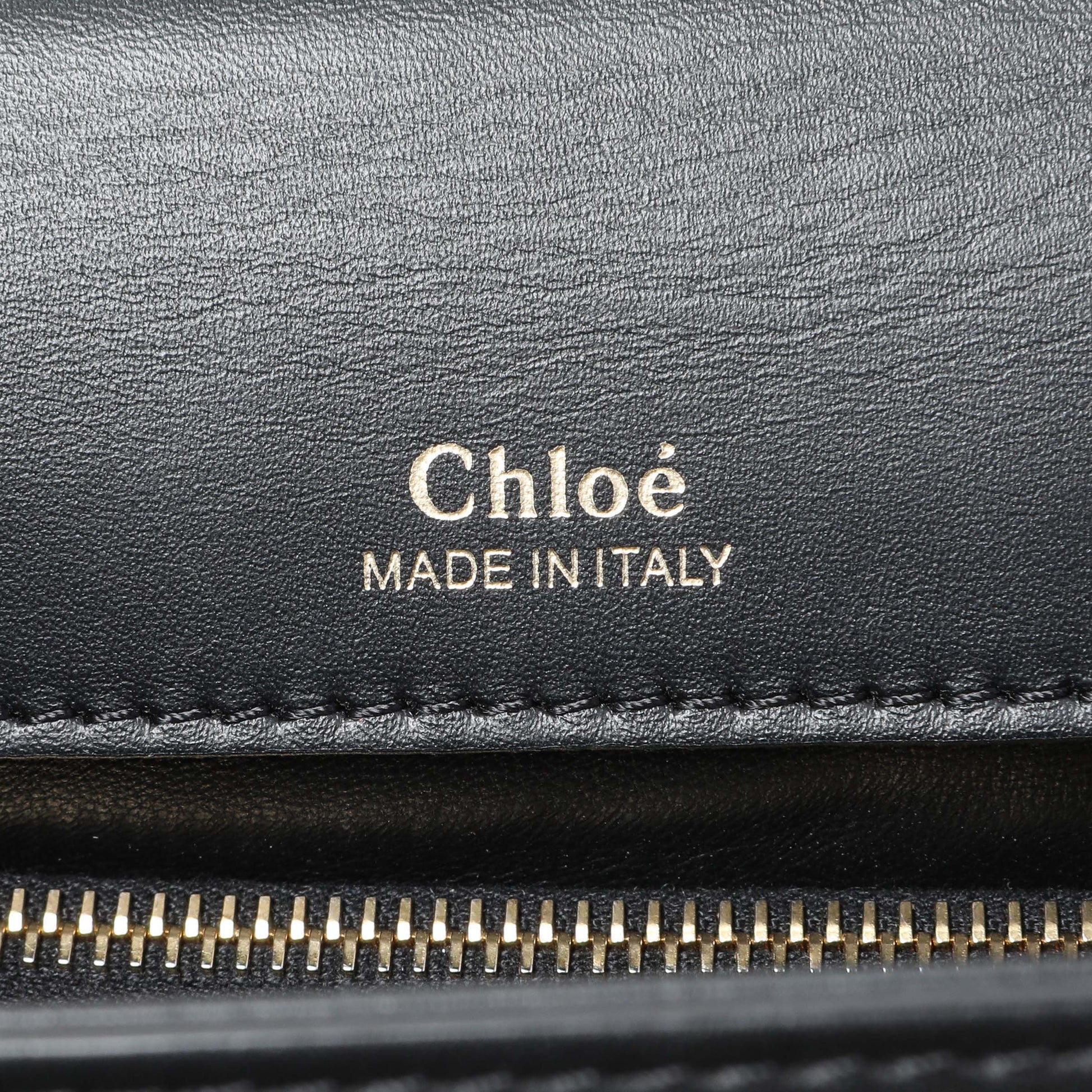 Exclusive Chloe Black Calfskin Nacha Shoulder Bag — Alternate View 9