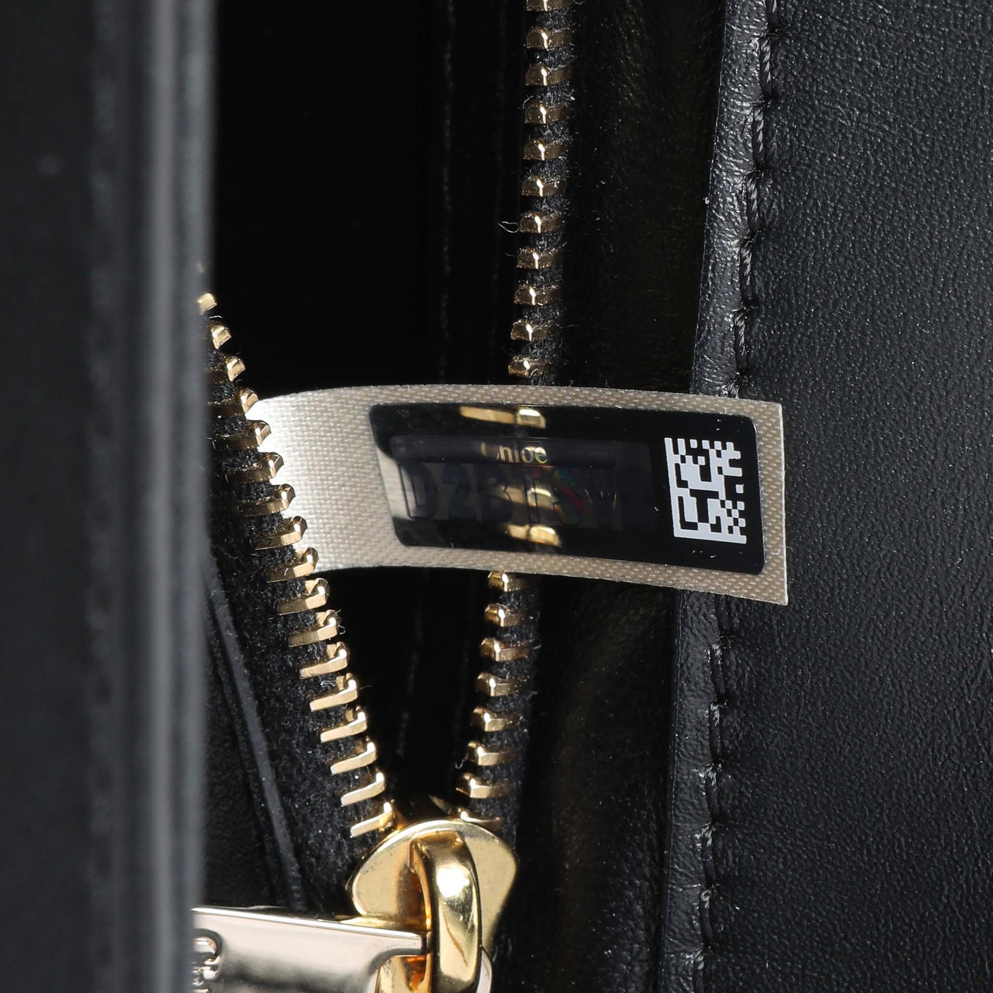 Exclusive Chloe Black Calfskin Nacha Shoulder Bag — Alternate View 10