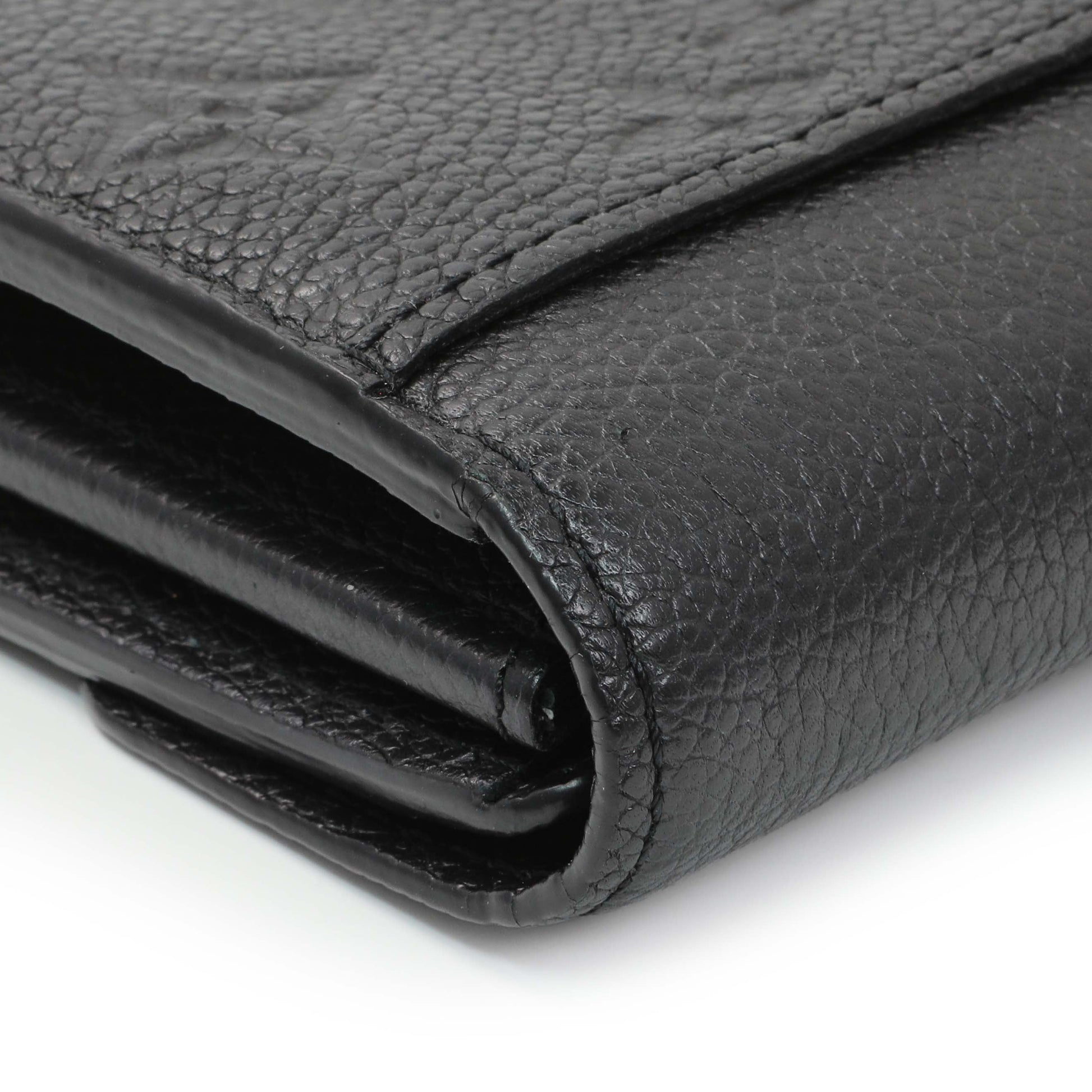 Exclusive Louis Vuitton Black Monogram Empreinte Sarah Wallet — Alternate View 9
