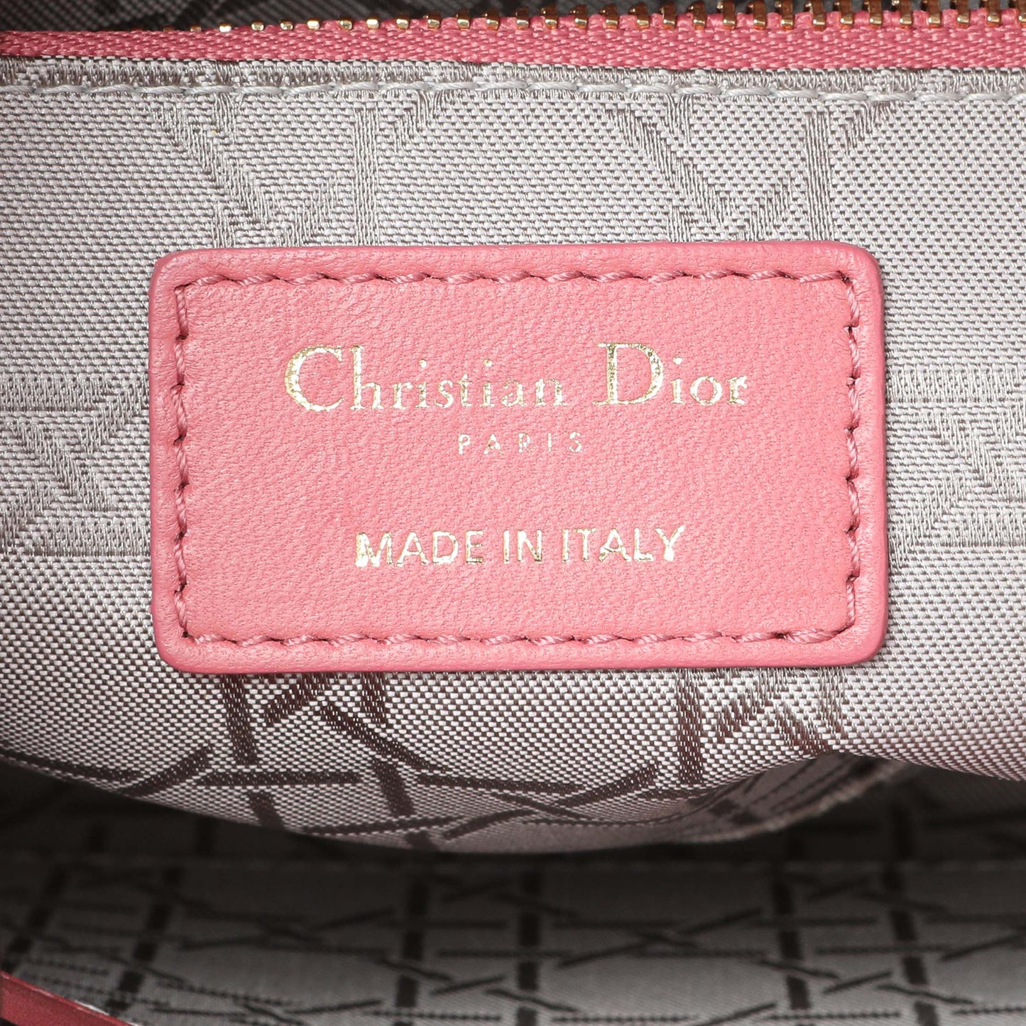 Exclusive Christian Dior Pink Lambskin Cannage Small My ABCDior Lady Dior — Alternate View 9