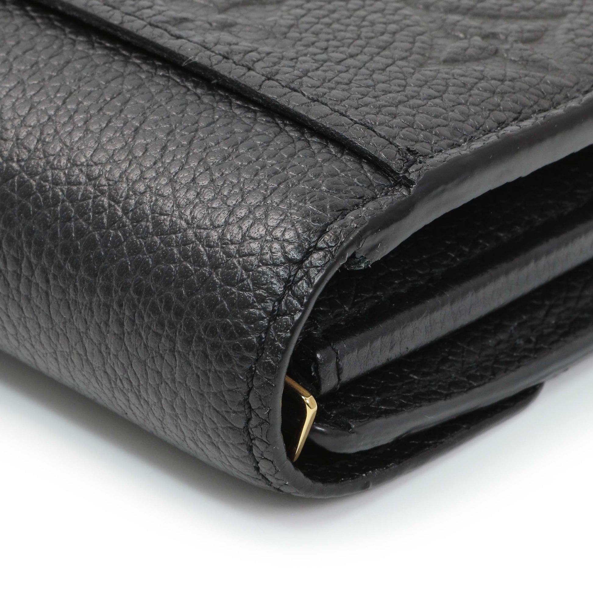Exclusive Louis Vuitton Black Monogram Empreinte Sarah Wallet — Alternate View 10