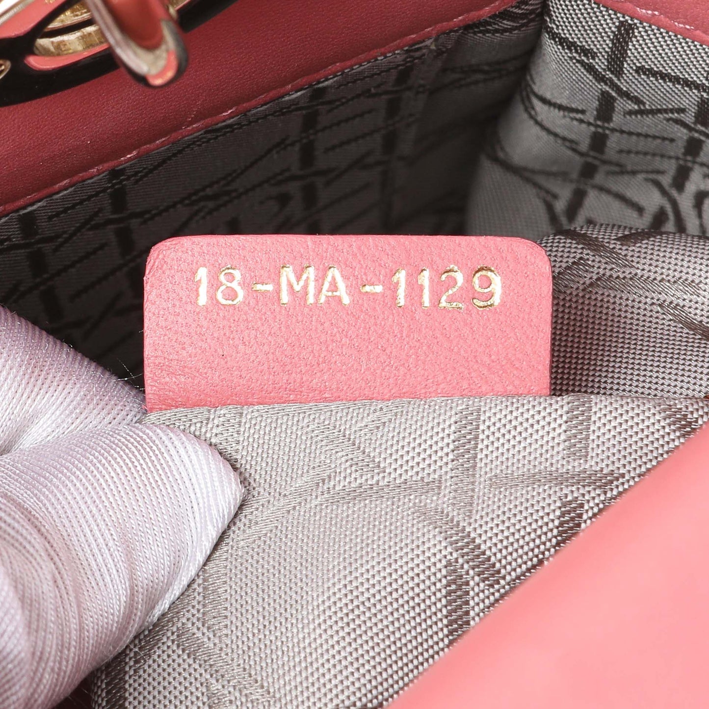 Exclusive Christian Dior Pink Lambskin Cannage Small My ABCDior Lady Dior — Alternate View 10