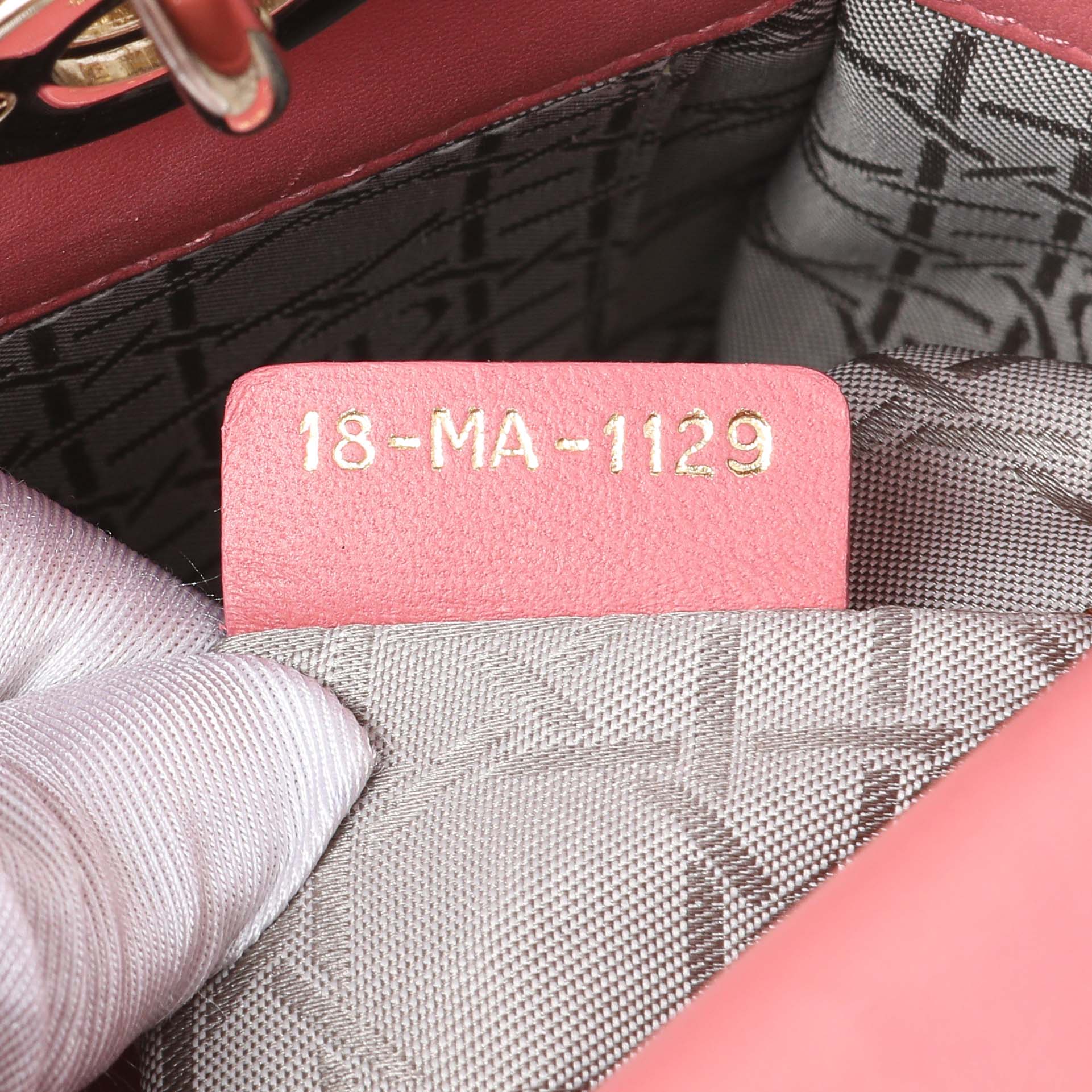 Exclusive Christian Dior Pink Lambskin Cannage Small My ABCDior Lady Dior — Alternate View 10