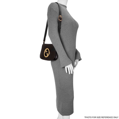 Exclusive Gucci Black Roxy Calfskin Blondie Chain Shoulder Bag — Alternate View 7