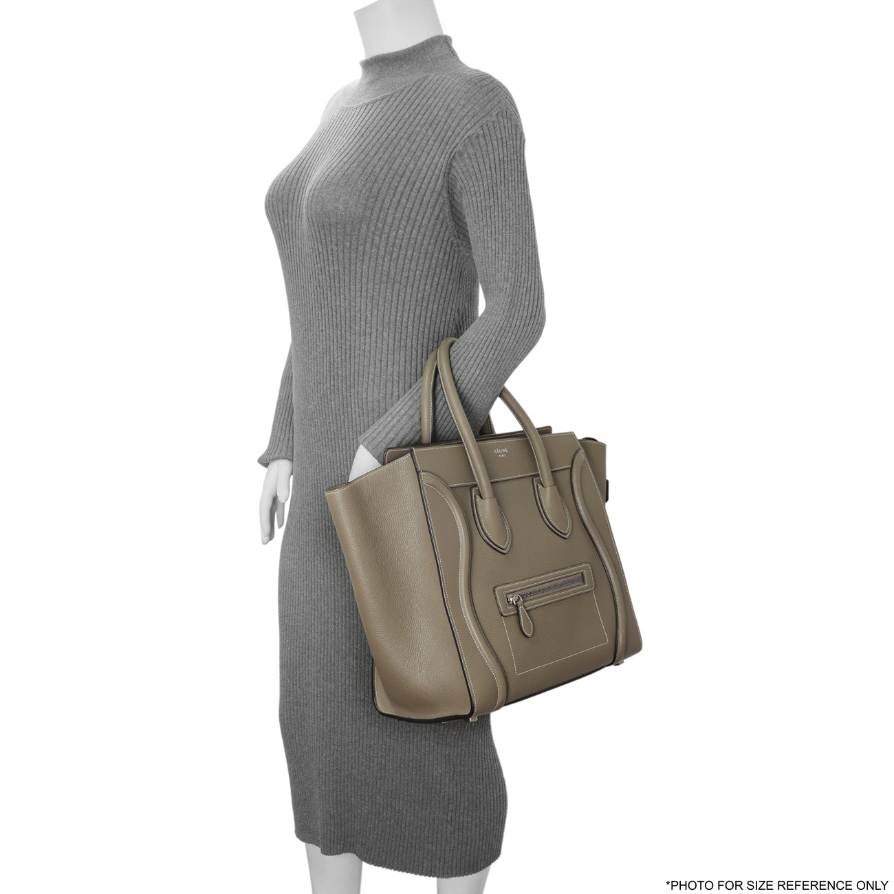 Exclusive Celine Souris Drummed Calfskin Mini Luggage Tote — Alternate View 9