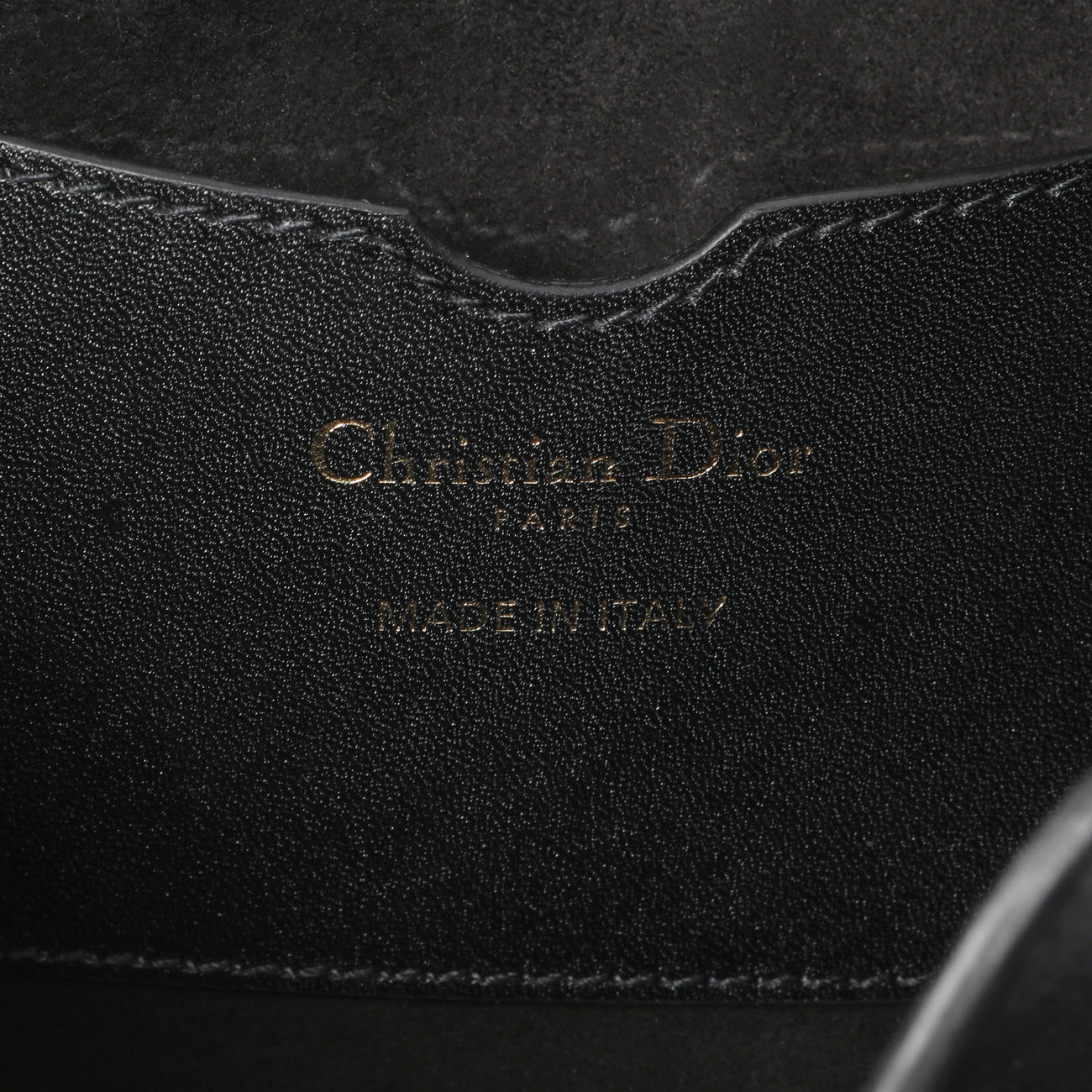 Exclusive Christian Dior Black Box Calfskin Medium Bobby Bag — Detail View