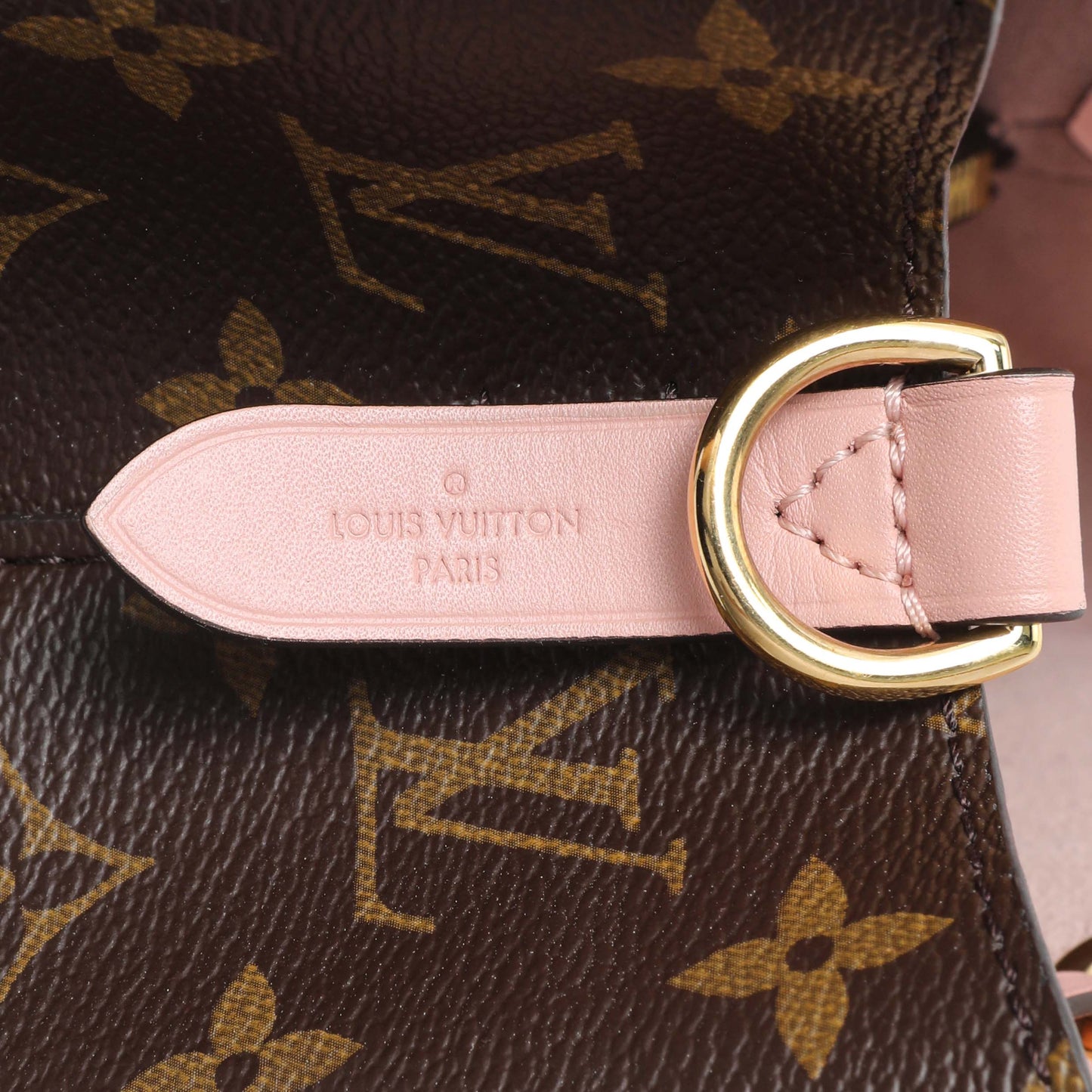 Exclusive Louis Vuitton Rose Poudre Monogram Neonoe MM — Detail View