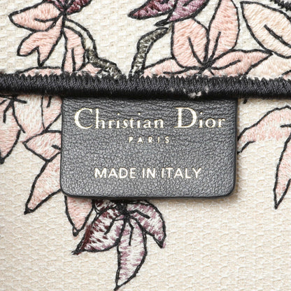 Exclusive Christian Dior Pink White Floral Embroidered Medium Book Tote — Alternate View 9