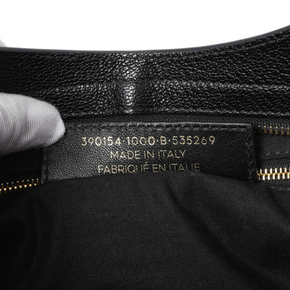 Exclusive Balenciaga Black Chevre Gold Metallic Edge Hardware City — Lifestyle View