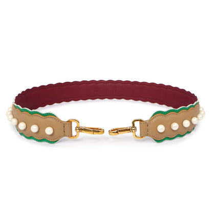 Exclusive Fendi Calfskin Pearl Embellished Strap You — Side View