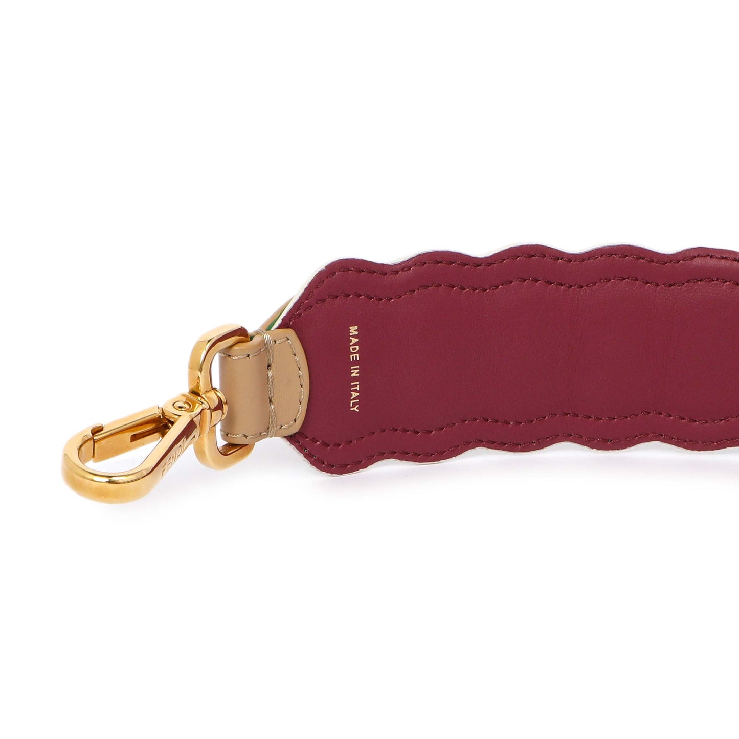 Exclusive Fendi Calfskin Pearl Embellished Strap You — Top View