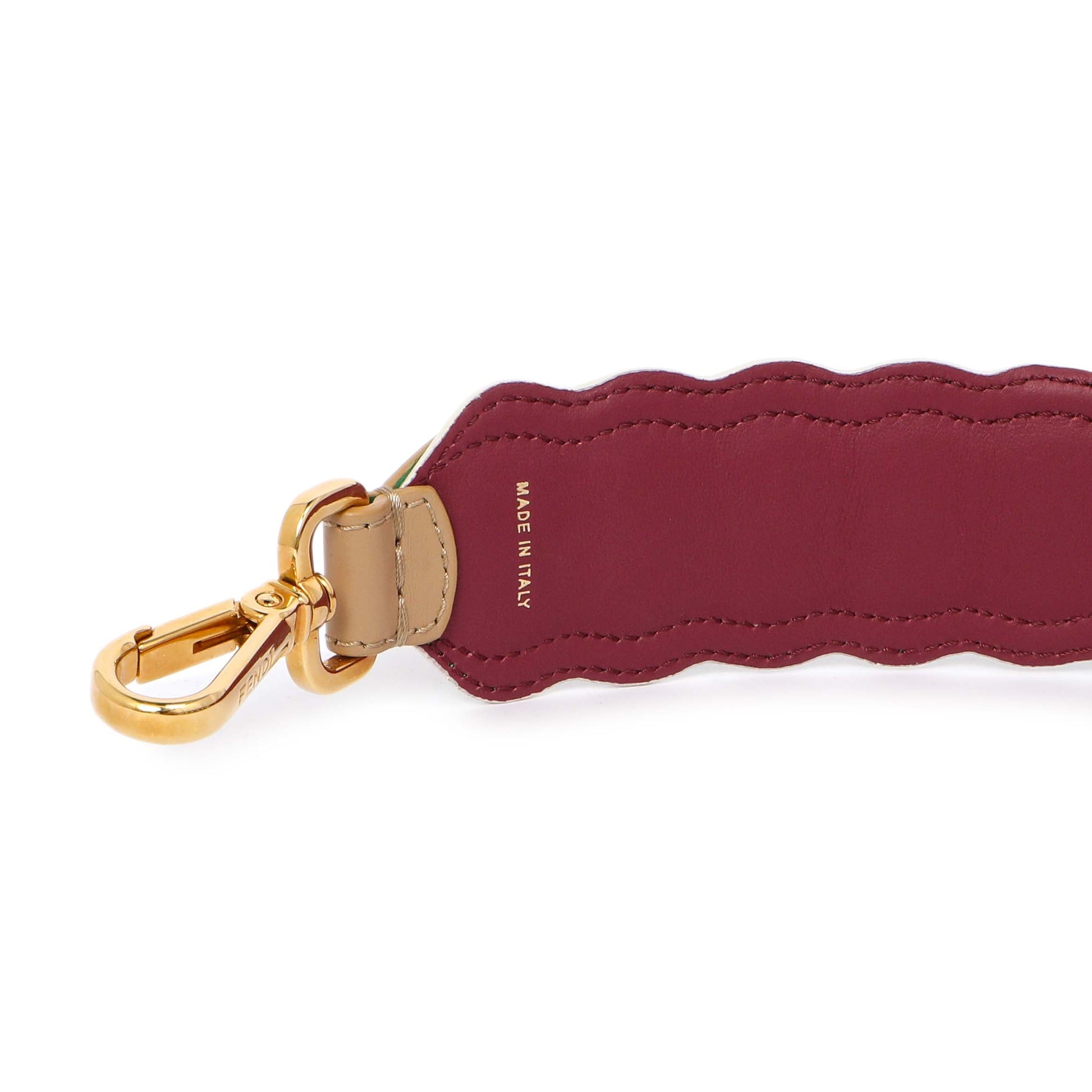 Exclusive Fendi Calfskin Pearl Embellished Strap You — Top View