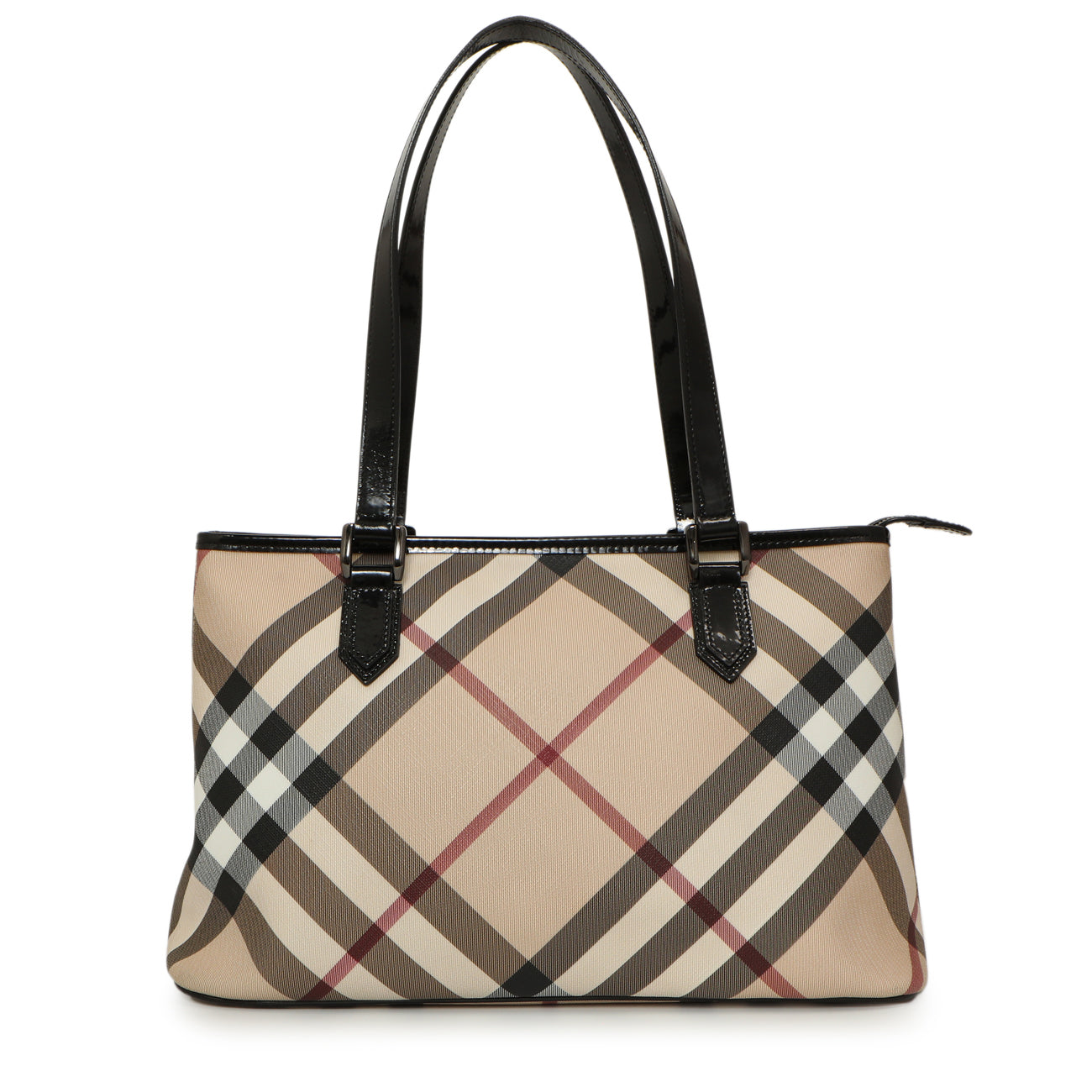Exclusive Burberry Supernova Check Regent Tote — Front View