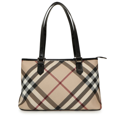Exclusive Burberry Supernova Check Regent Tote — Front View