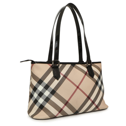 Exclusive Burberry Supernova Check Regent Tote — Side View