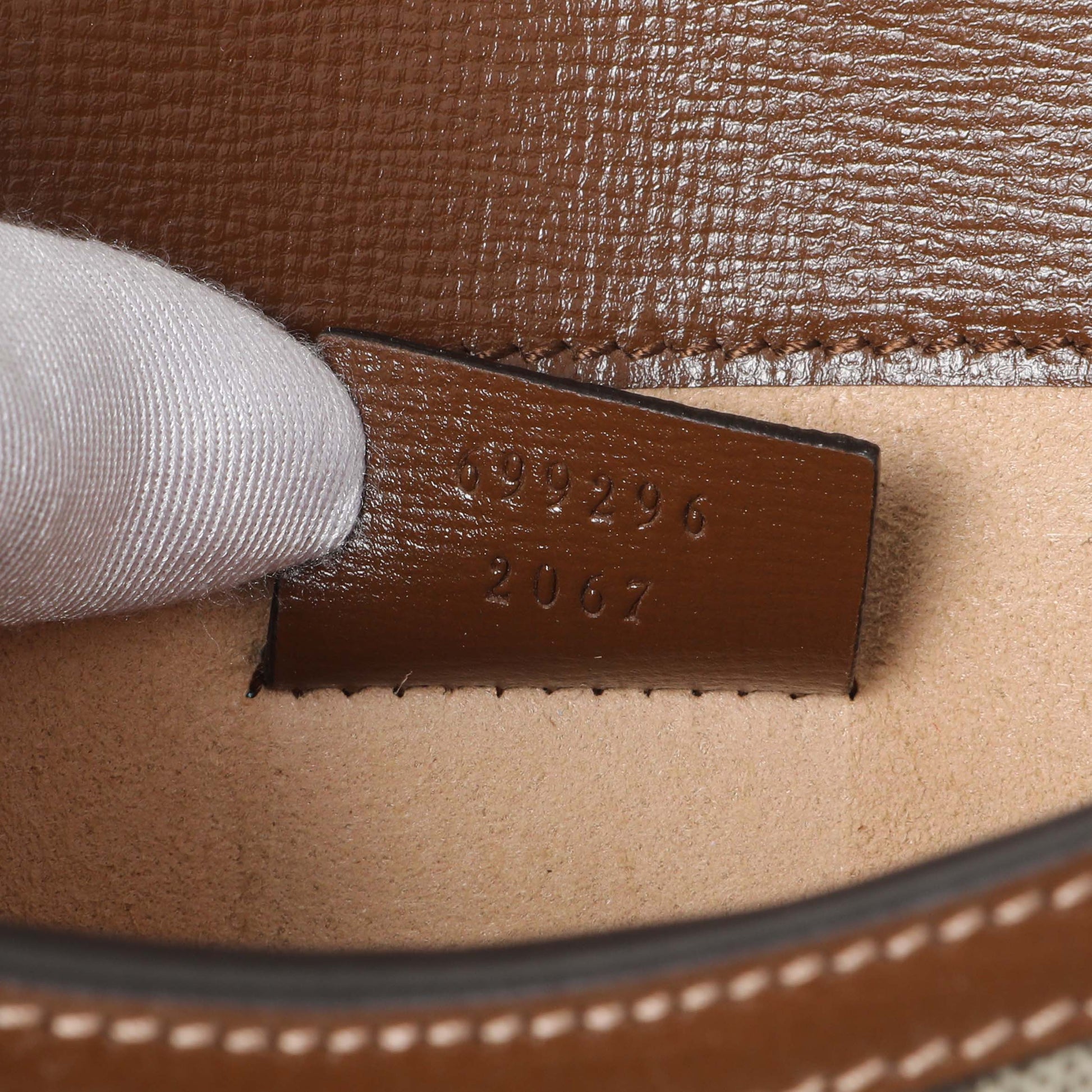 Exclusive Gucci GG Supreme Monogram Mini Horsebit 1955 Shoulder Bag — Lifestyle View