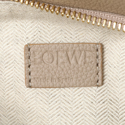 Exclusive Loewe Beige Grained Calfskin Small Puzzle Edge Bag — Detail View