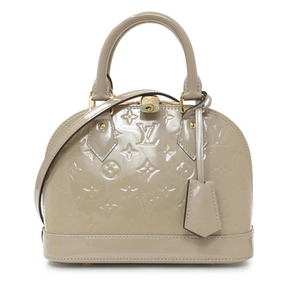 Exclusive Louis Vuitton Dune Beige Vernis Alma BB — Front View