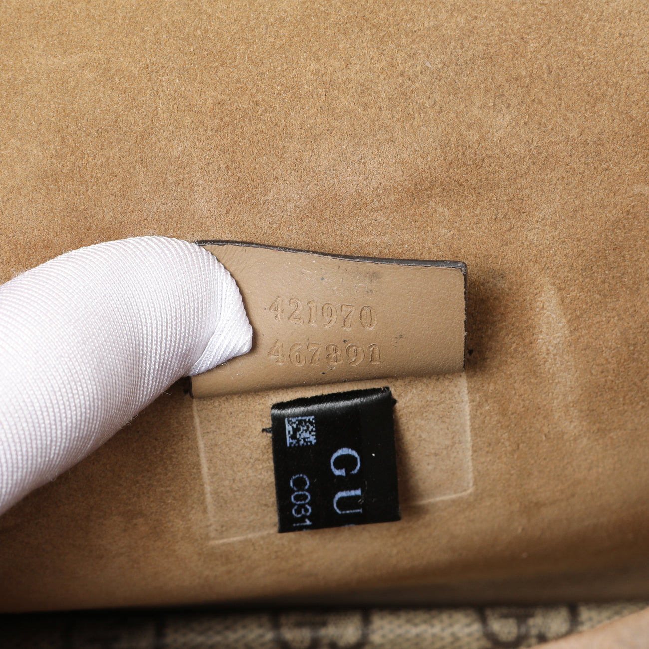 Exclusive Gucci Taupe GG Supreme Monogram Mini Dionysus Shoulder Bag — Lifestyle View