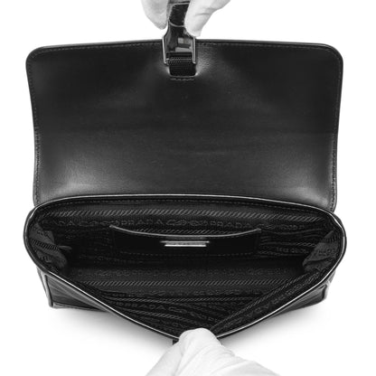 Exclusive Prada Black Re-Nylon Crossbody — Top View
