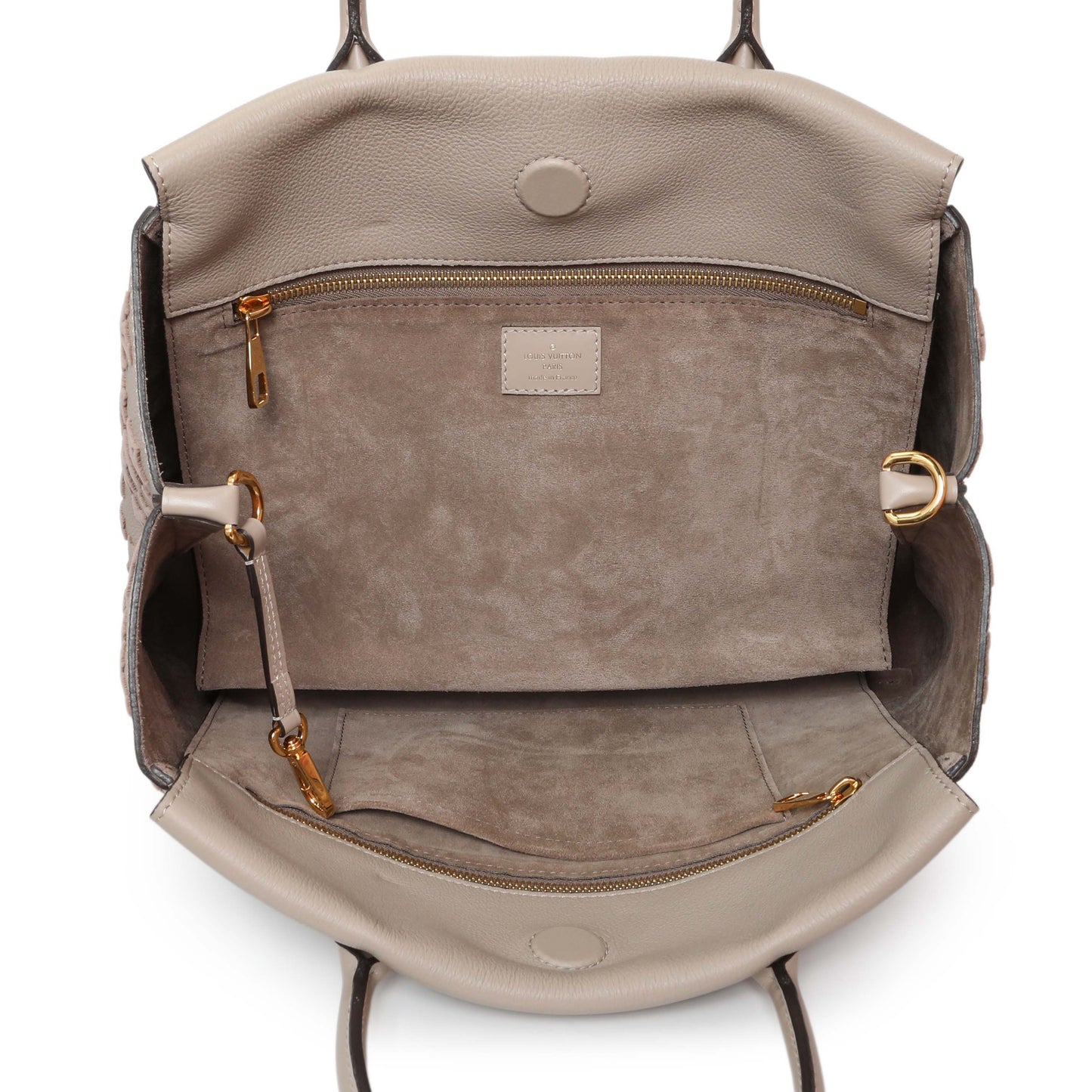 Exclusive Louis Vuitton Galet Veau Cachemire Tote W PM — Top View
