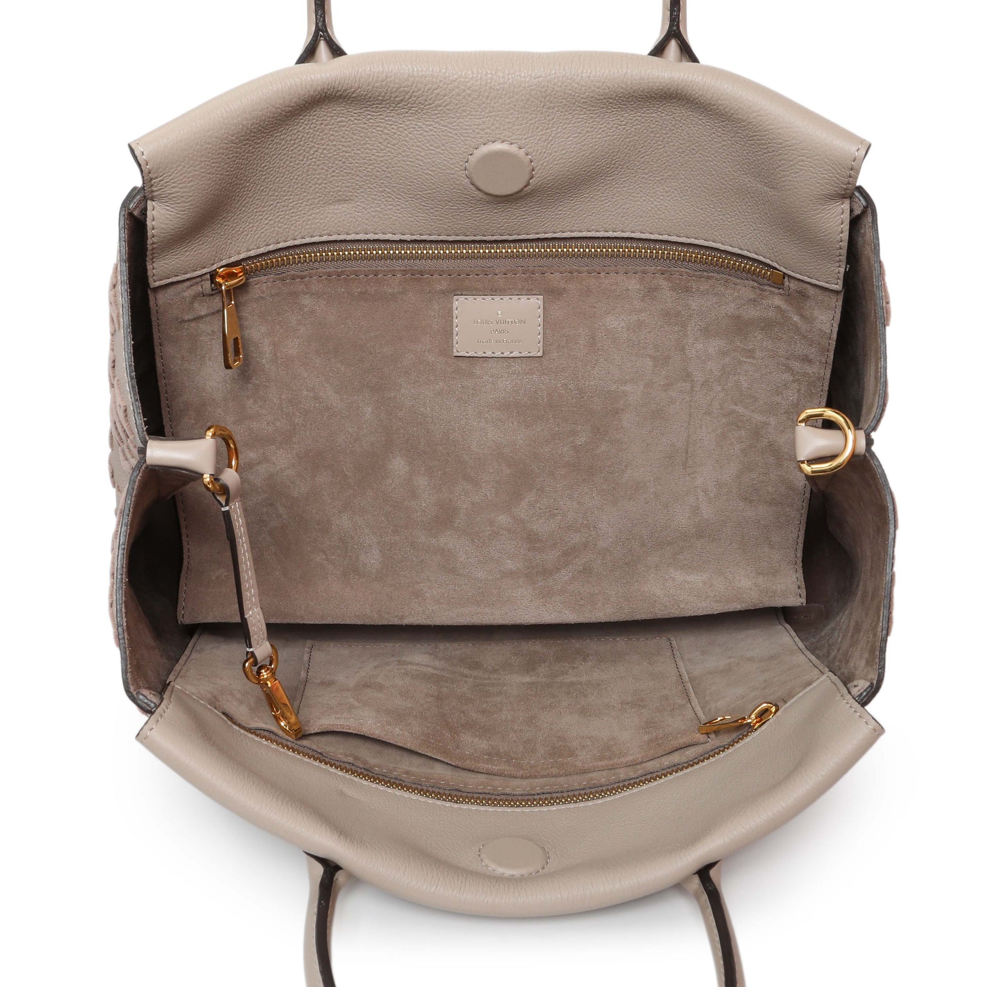 Exclusive Louis Vuitton Galet Veau Cachemire Tote W PM — Top View