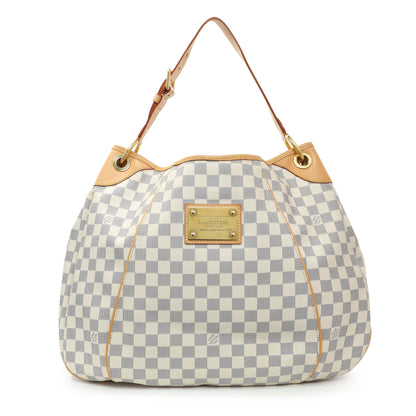 Exclusive Louis Vuitton Damier Azur Galliera GM — Front View