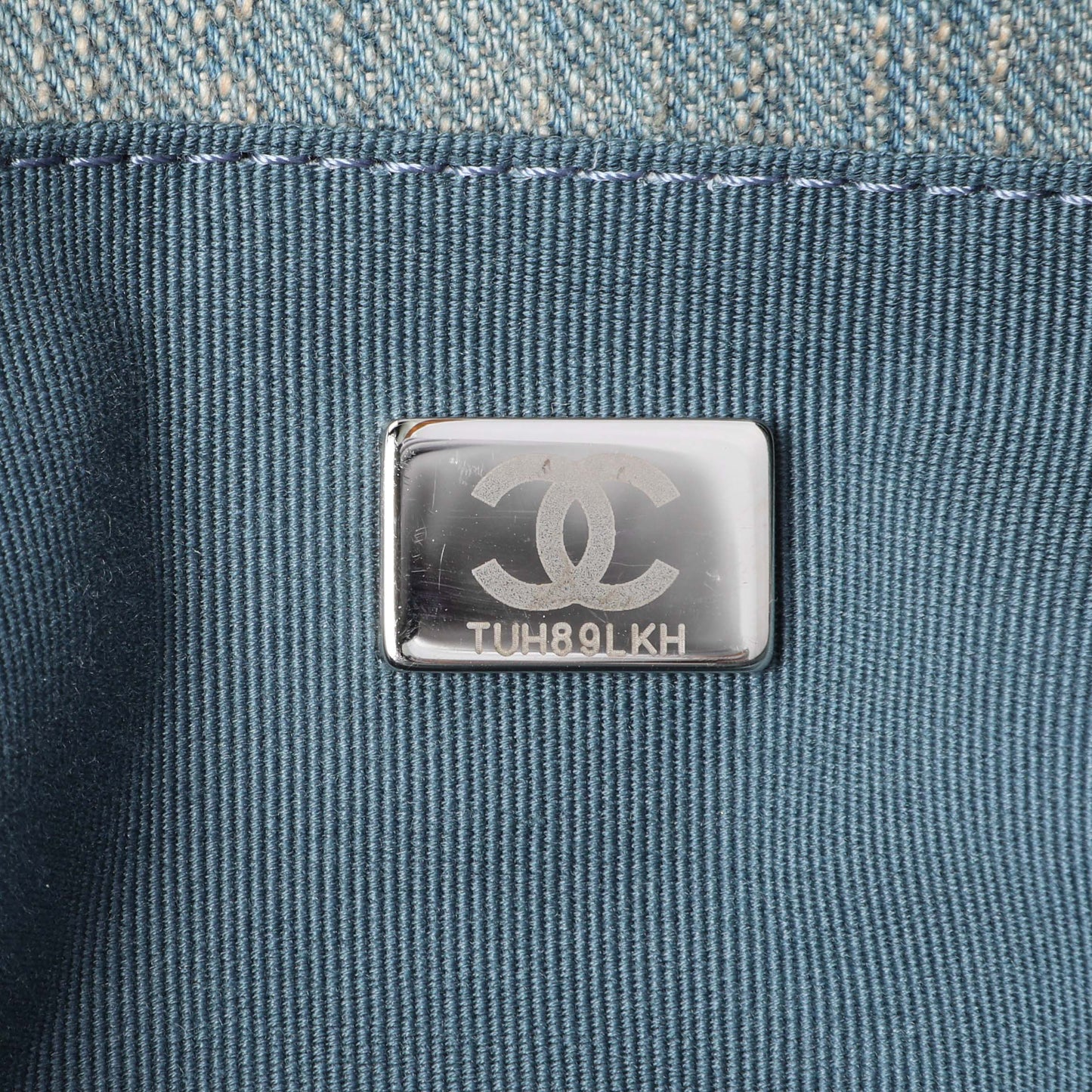 Exclusive Chanel Blue Denim Medium Deauville Tote — Lifestyle View