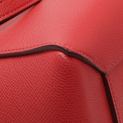 Exclusive Celine Red Grained Calfskin Micro Belt Bag — Top View