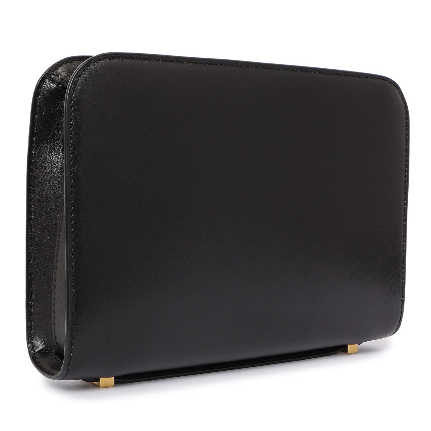 Exclusive Saint Laurent Black Calfskin Reverse Satchel — Side View