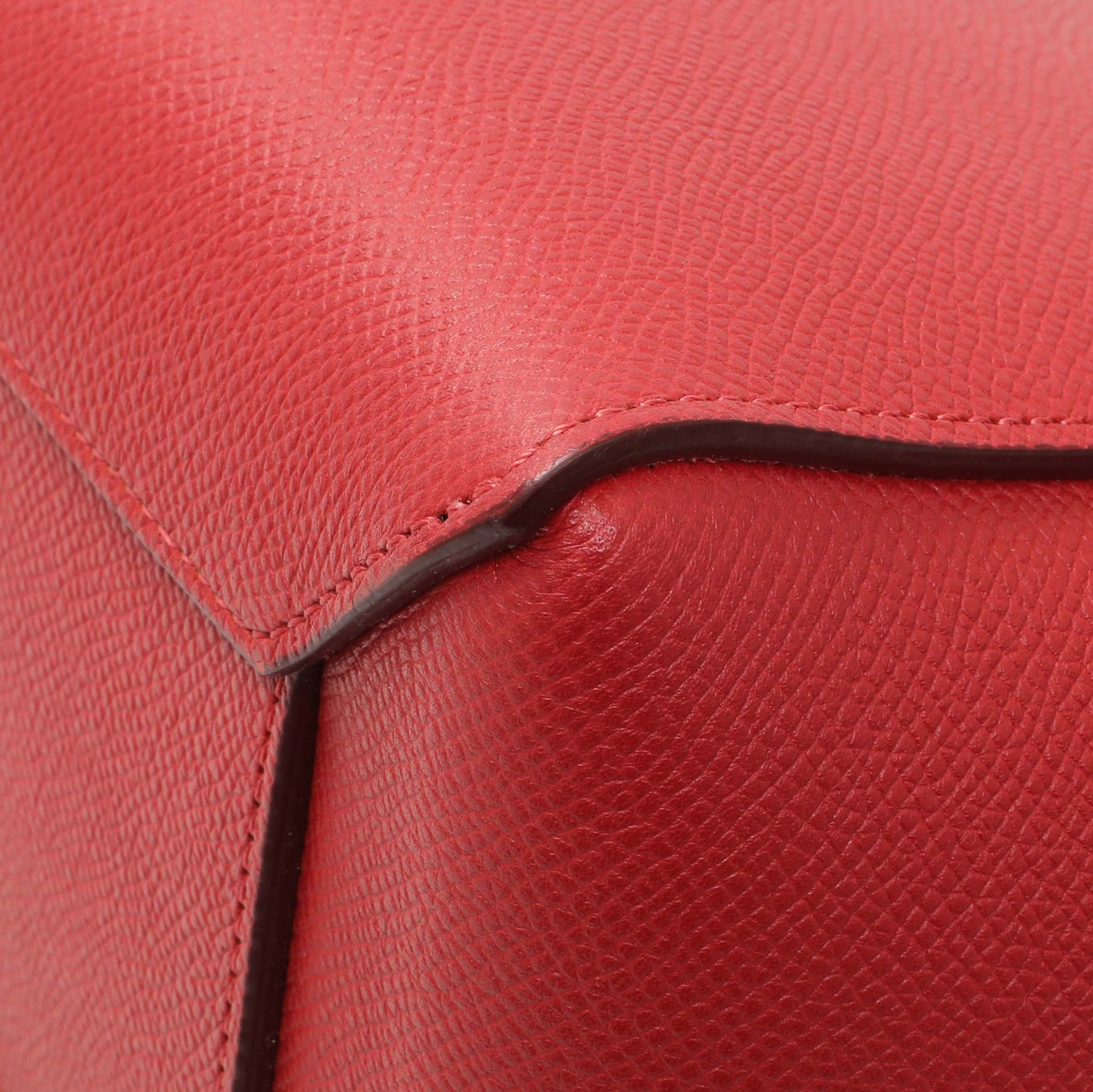 Exclusive Celine Red Grained Calfskin Micro Belt Bag — Alternate View 7