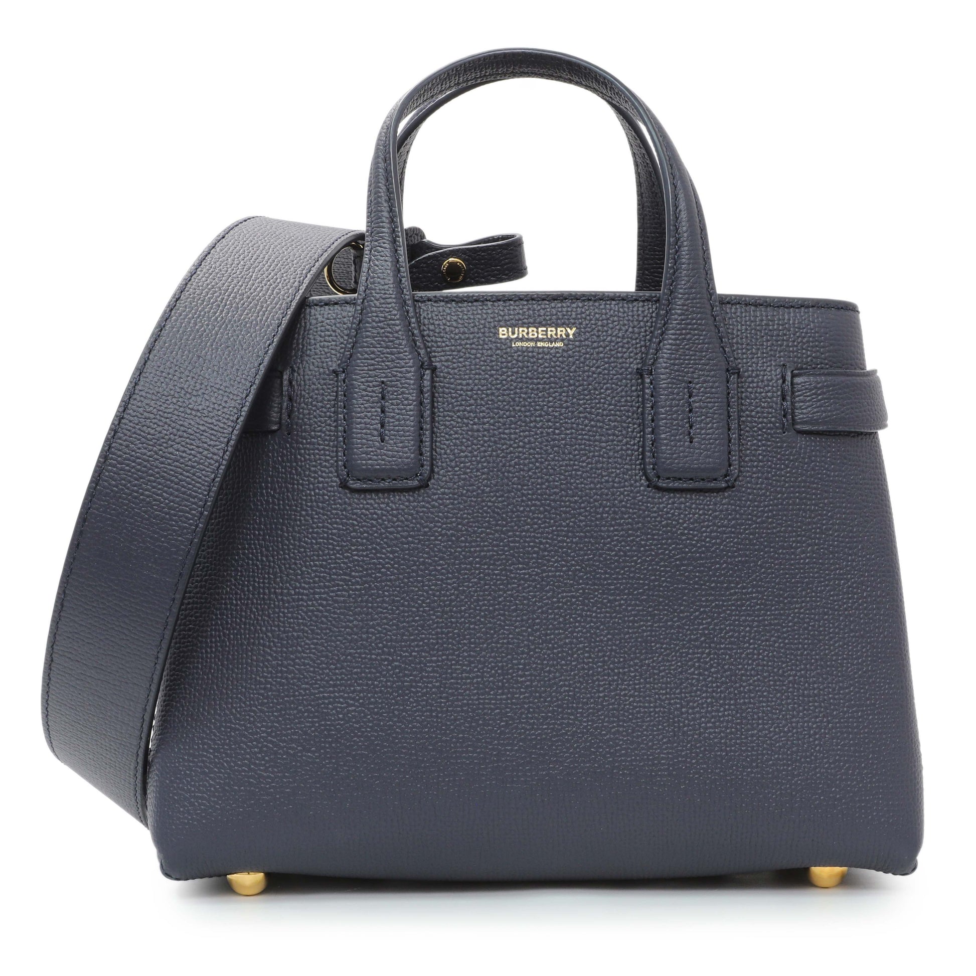 Exclusive Burberry Regency Blue Small Banner Tote — Front View
