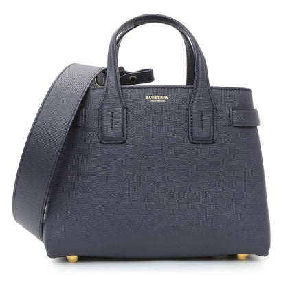 Exclusive Burberry Regency Blue Small Banner Tote — Front View