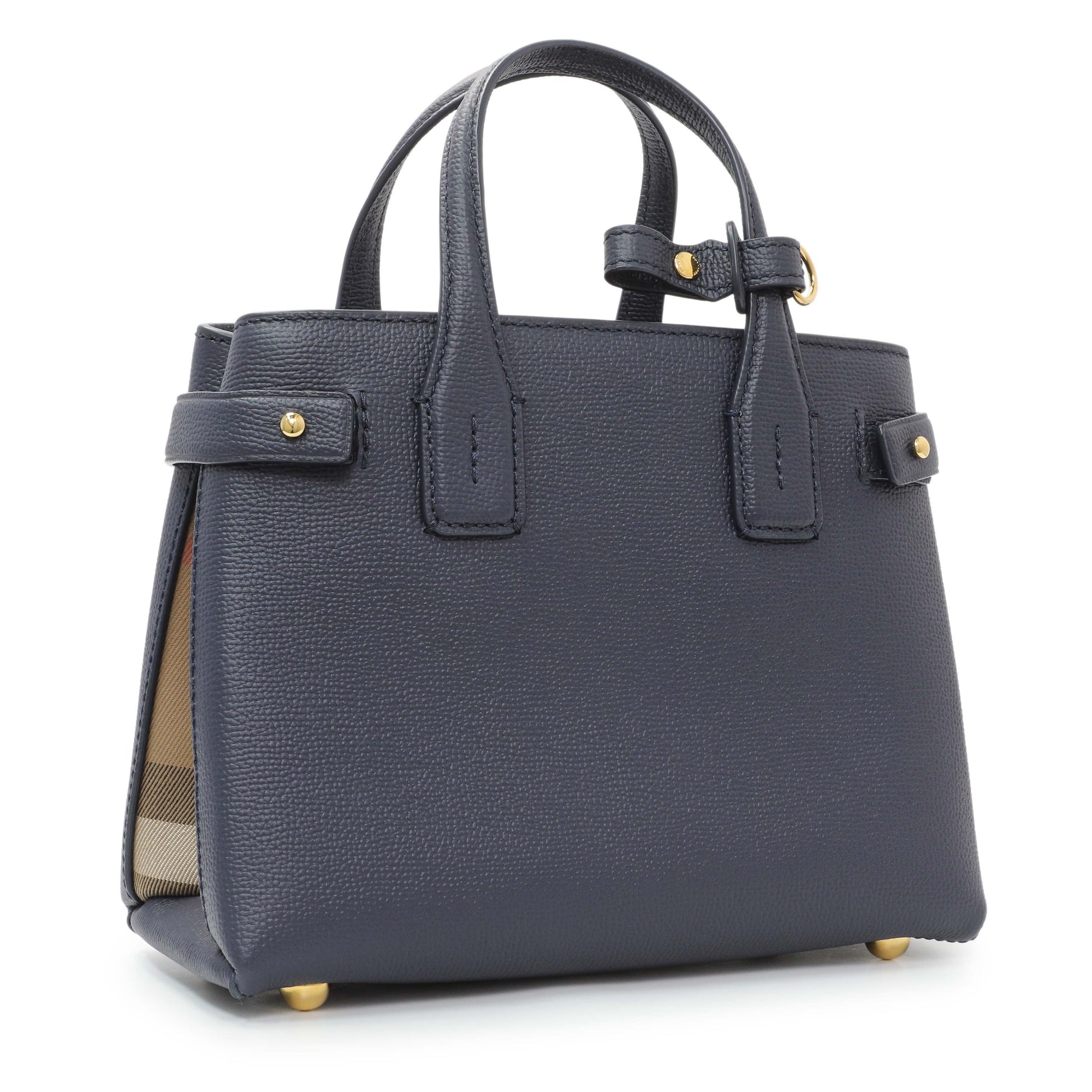 Exclusive Burberry Regency Blue Small Banner Tote — Side View