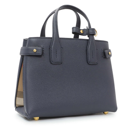 Exclusive Burberry Regency Blue Small Banner Tote — Side View