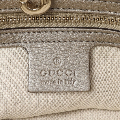 Exclusive Gucci Gold Pebbled Calfskin Medium Soho Chain Shoulder Bag — Alternate View 9