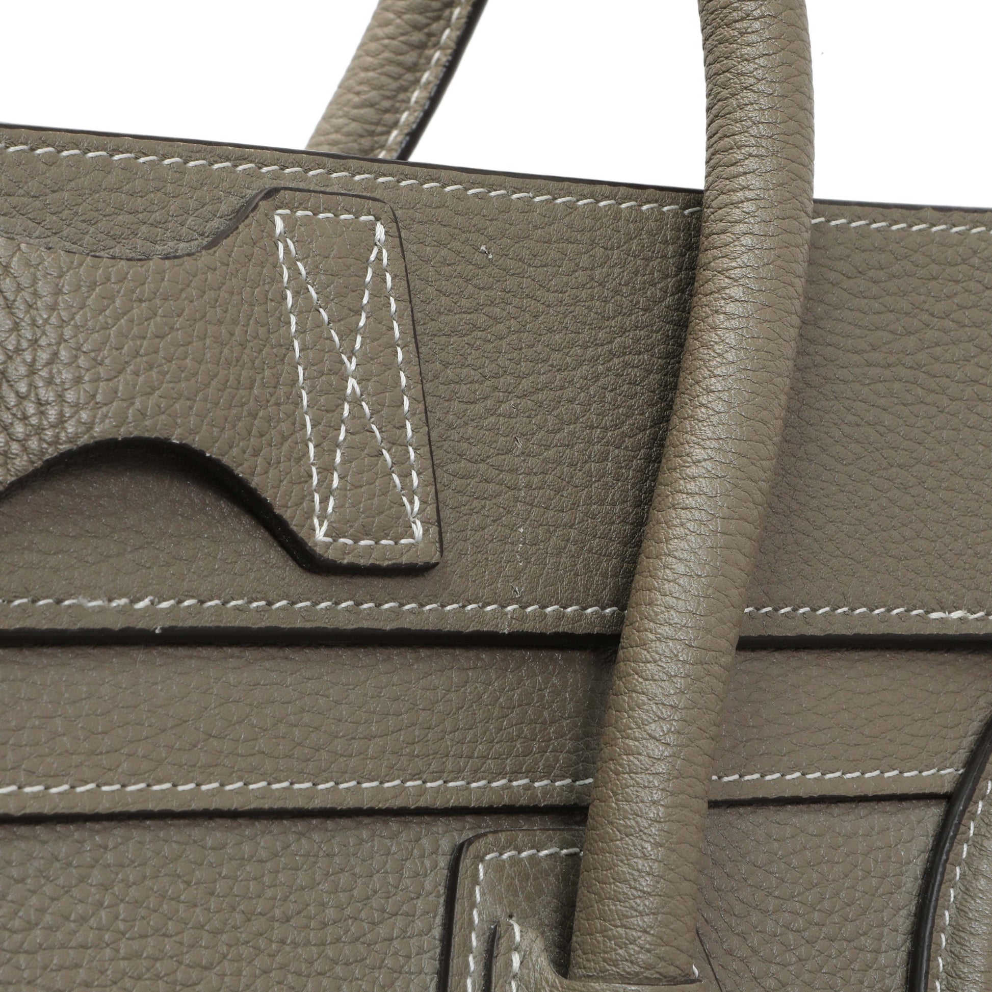 Exclusive Celine Souris Drummed Calfskin Mini Luggage Tote — Lifestyle View