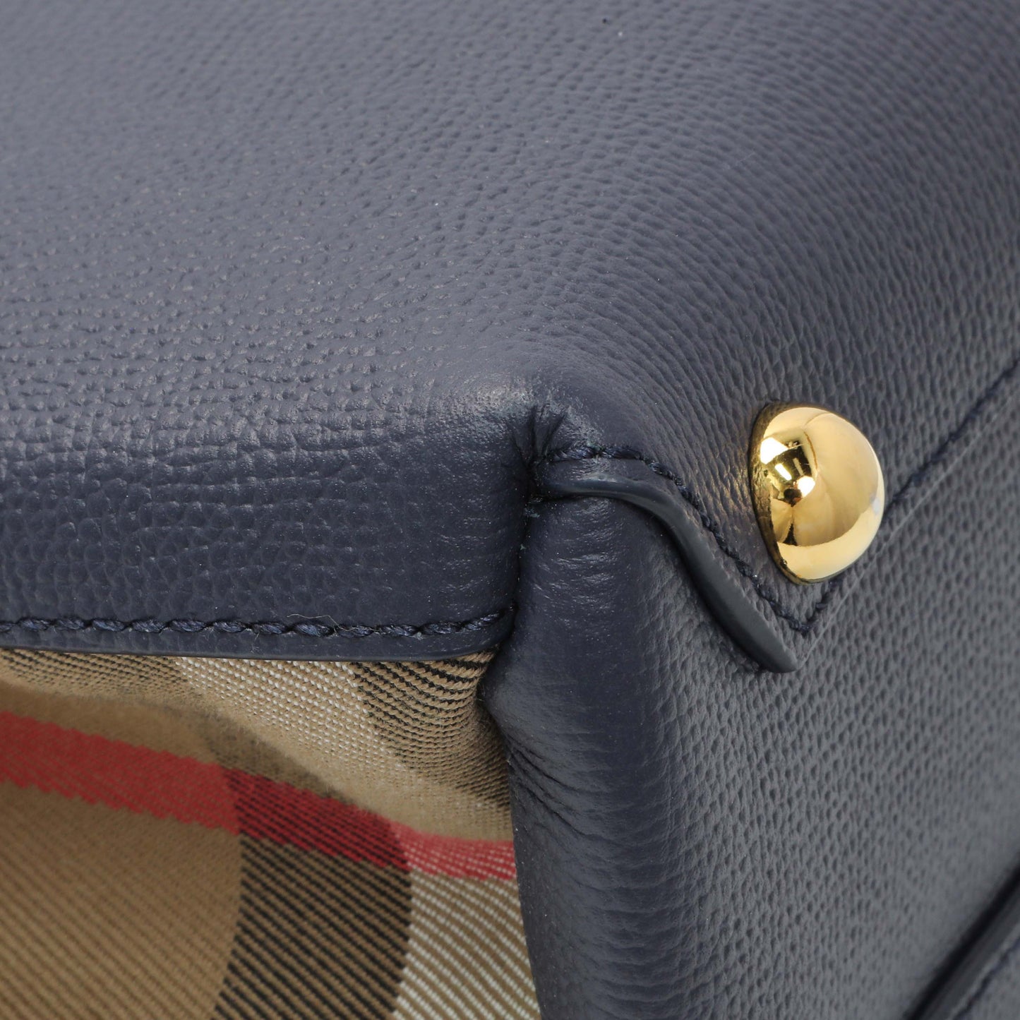 Exclusive Burberry Regency Blue Small Banner Tote — Top View