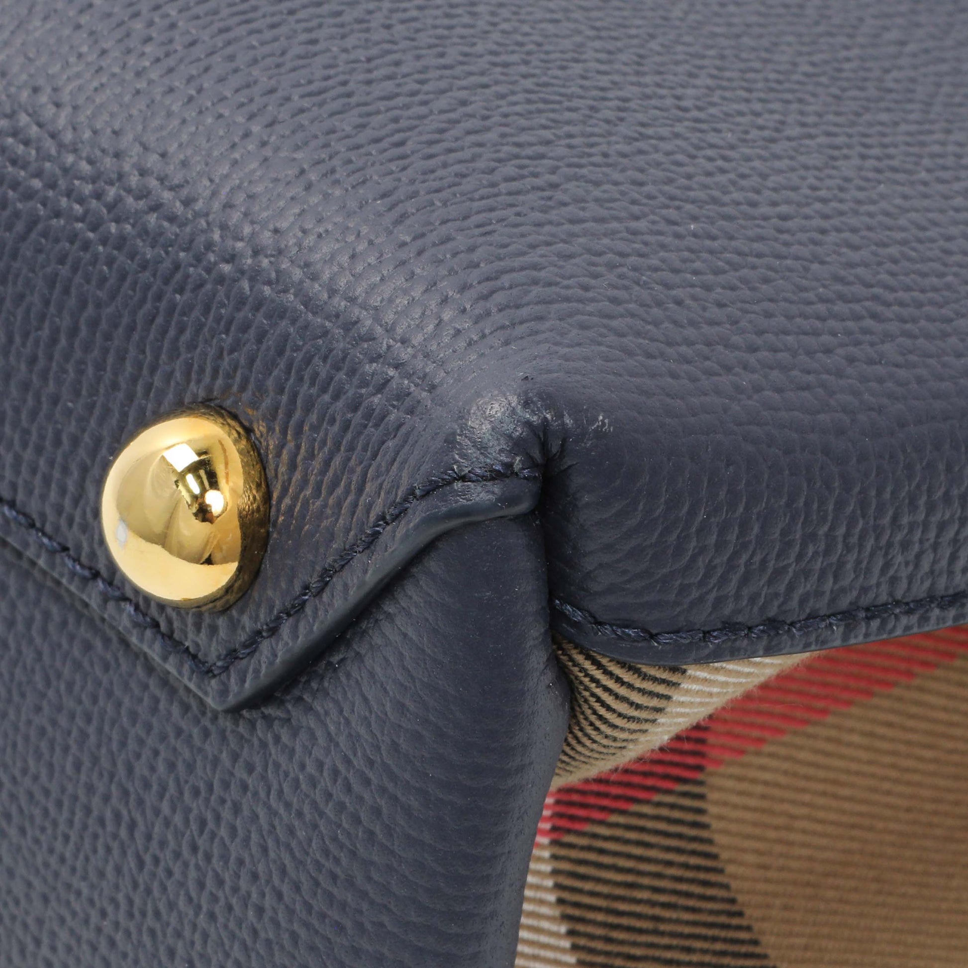Exclusive Burberry Regency Blue Small Banner Tote — Detail View