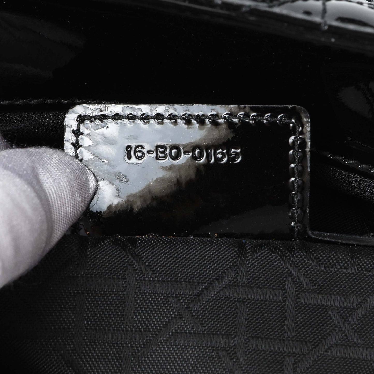 Exclusive Christian Dior Patent Cannage Medium Lady Dior — Lifestyle View