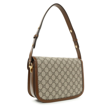 Exclusive Gucci GG Supreme Monogram Medium Horsebit 1955 Shoulder Bag — Side View