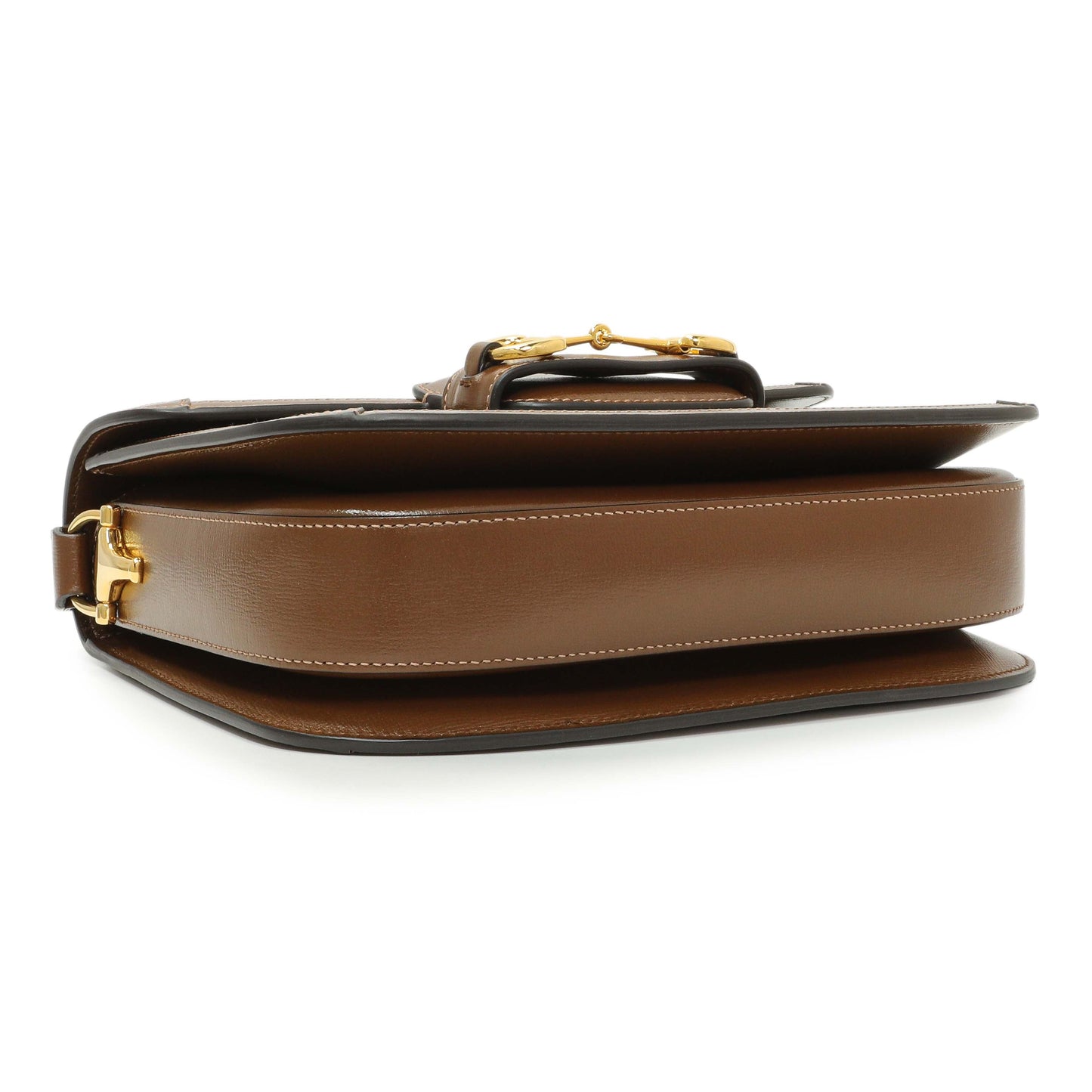 Exclusive Gucci GG Supreme Monogram Medium Horsebit 1955 Shoulder Bag — Back View