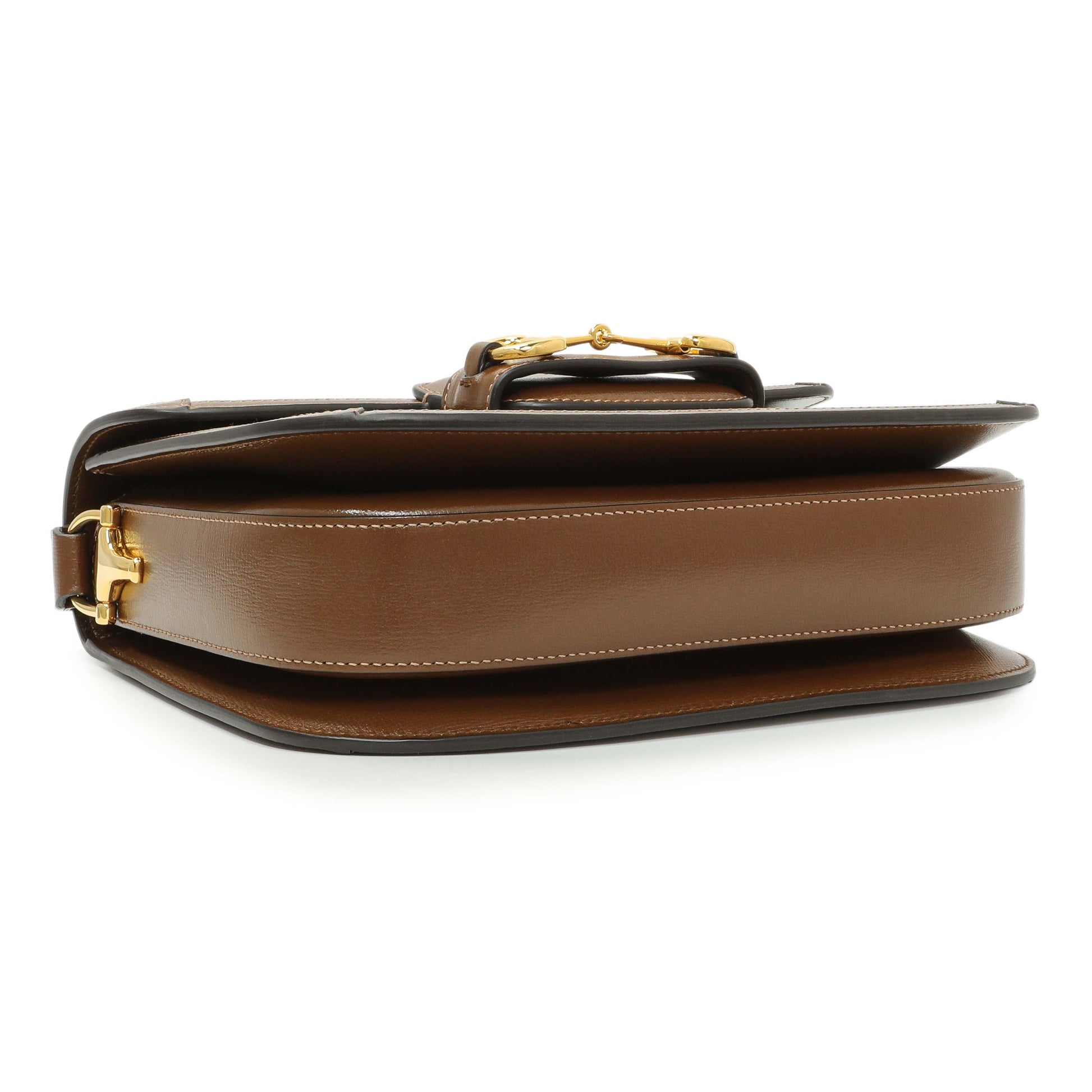 Exclusive Gucci GG Supreme Monogram Medium Horsebit 1955 Shoulder Bag — Back View