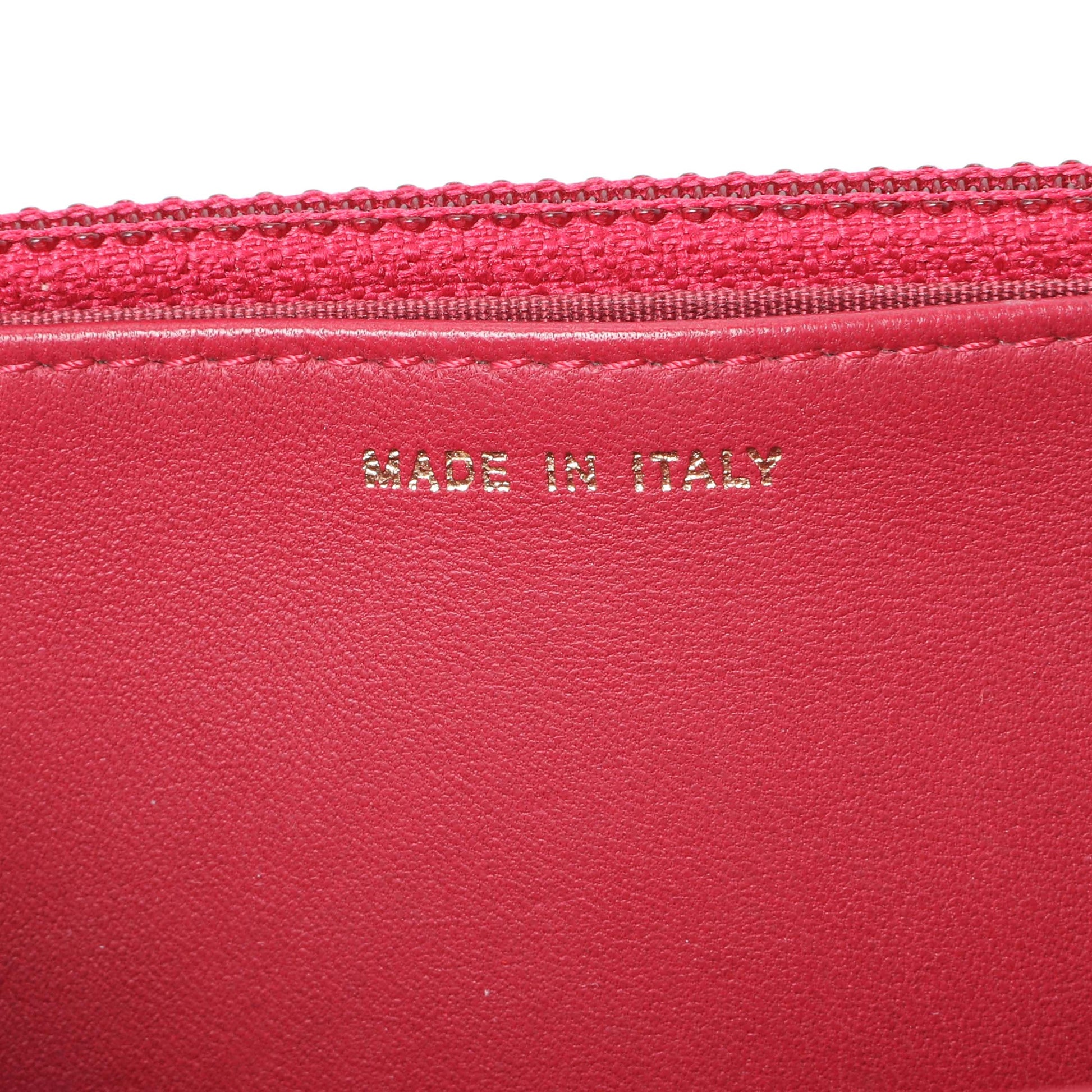 Exclusive Chanel Dark Pink Quilted Lambskin Trendy CC Wallet On Chain — Alternate View 10