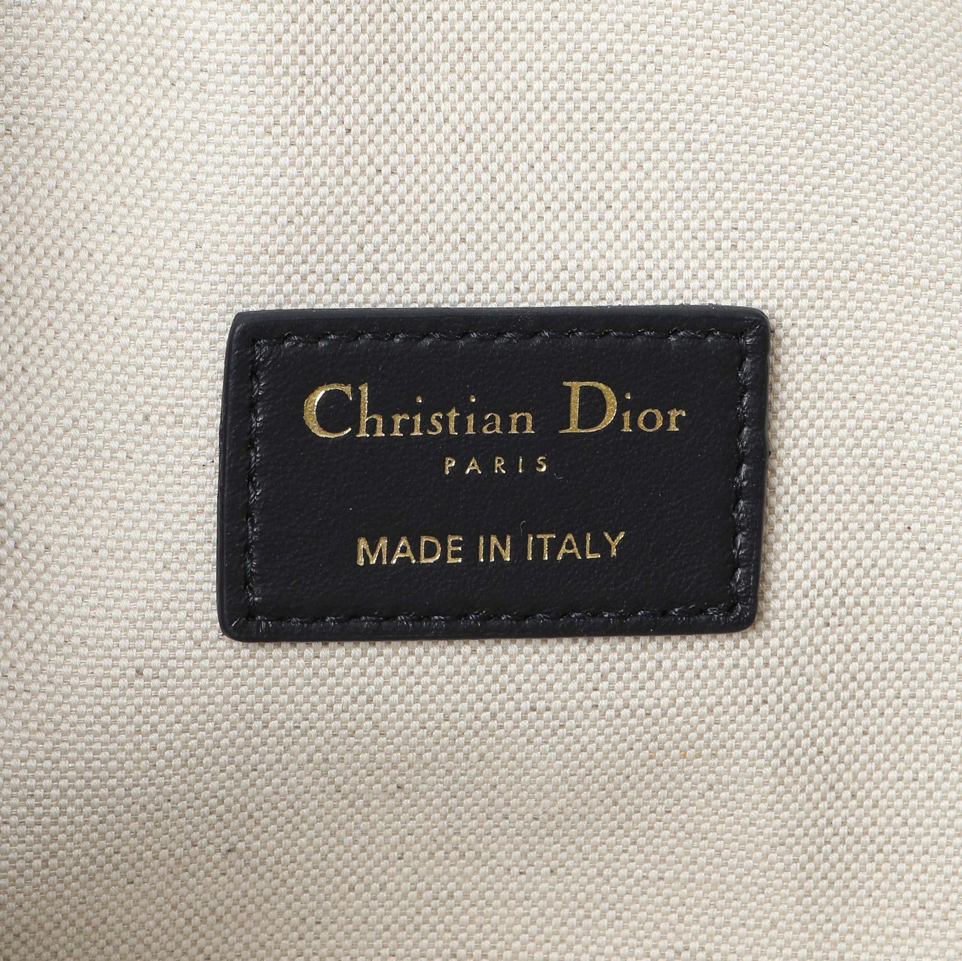 Exclusive Christian Dior Blue Oblique Jacquard Medium DiorTravel Nomad Pouch — Detail View