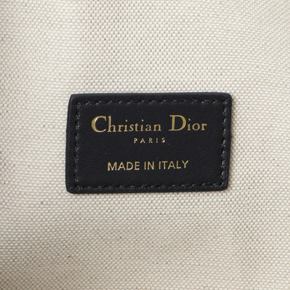 Exclusive Christian Dior Blue Oblique Jacquard Medium DiorTravel Nomad Pouch — Detail View