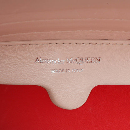 Exclusive Alexander McQueen White Calfskin Curve Small Bucket Bag — Detail View
