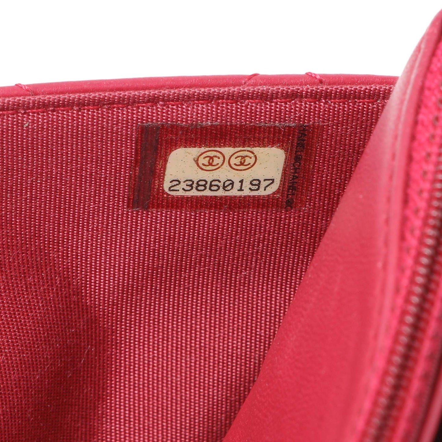 Exclusive Chanel Dark Pink Quilted Lambskin Trendy CC Wallet On Chain — Alternate View 11