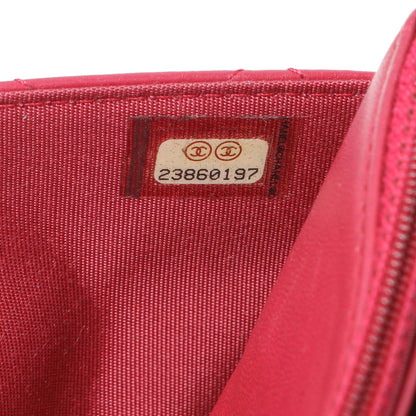 Exclusive Chanel Dark Pink Quilted Lambskin Trendy CC Wallet On Chain — Alternate View 11